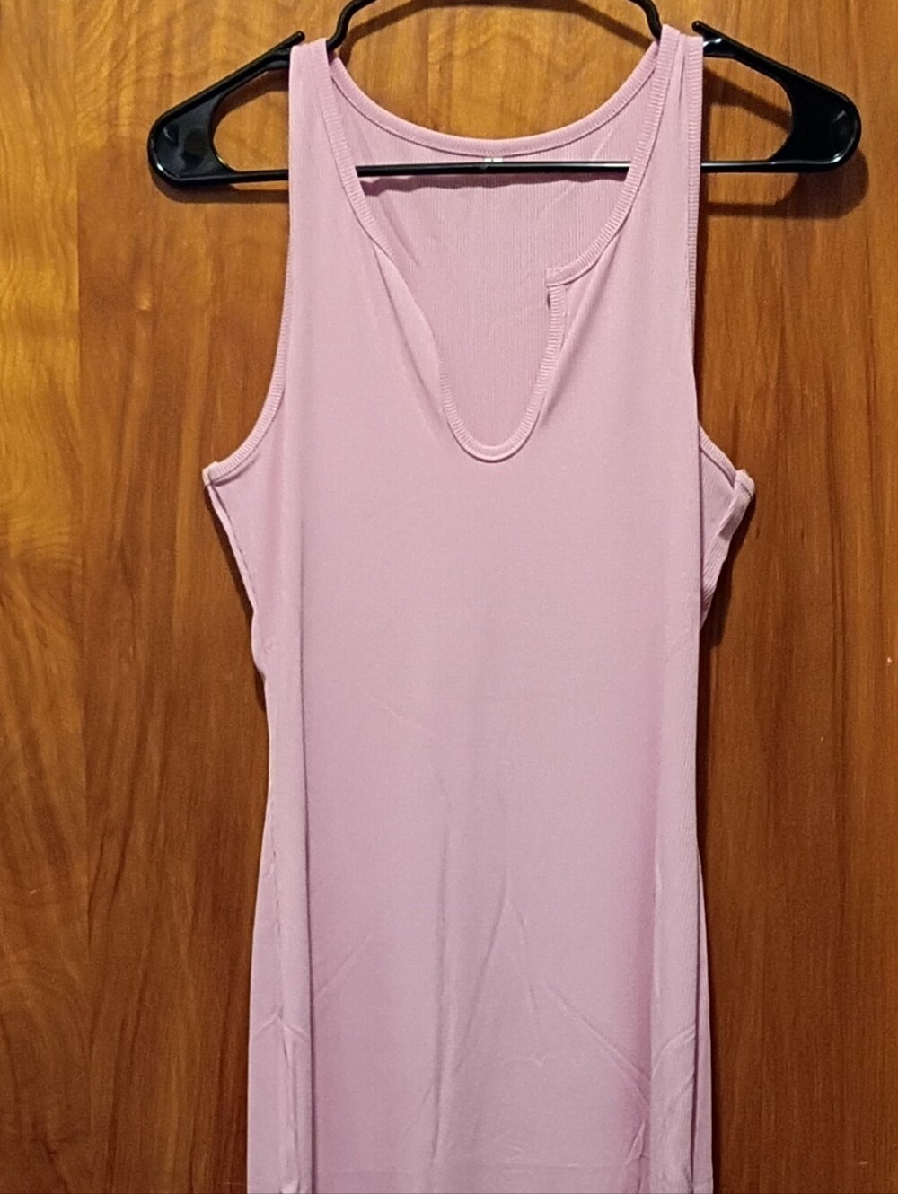 Sleeveless Scoop Neck Women’s Midi Dress Pink